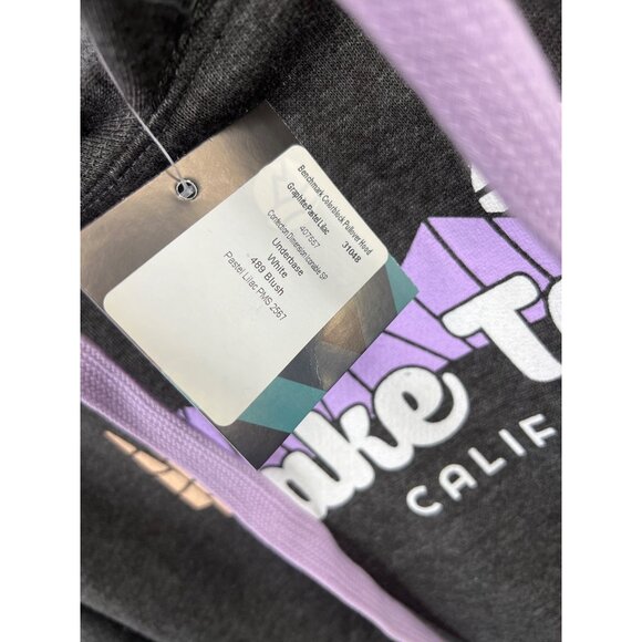 Ouray Benchmark Hoodie Size Small Lake Tahoe Colorblock Pullover Purple Gray - Picture 5 of 6